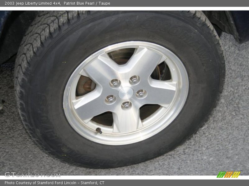 Patriot Blue Pearl / Taupe 2003 Jeep Liberty Limited 4x4