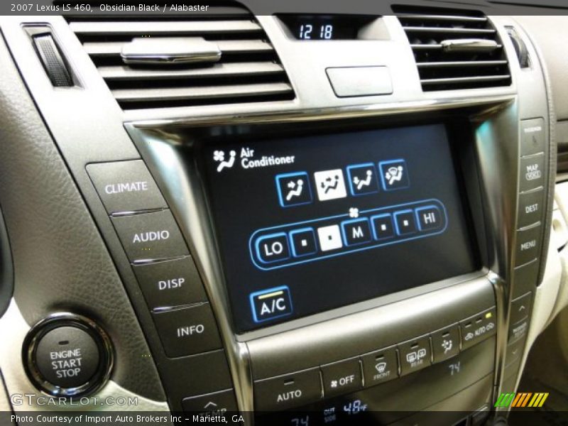 Obsidian Black / Alabaster 2007 Lexus LS 460