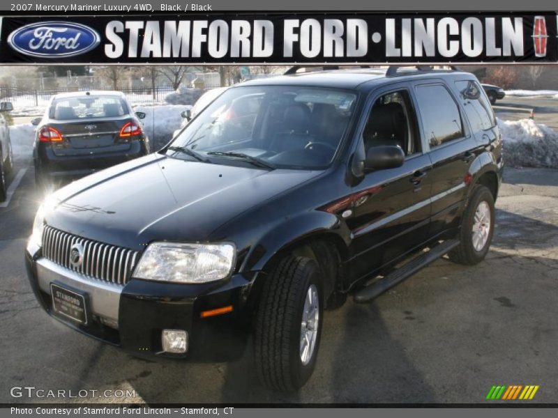 Black / Black 2007 Mercury Mariner Luxury 4WD