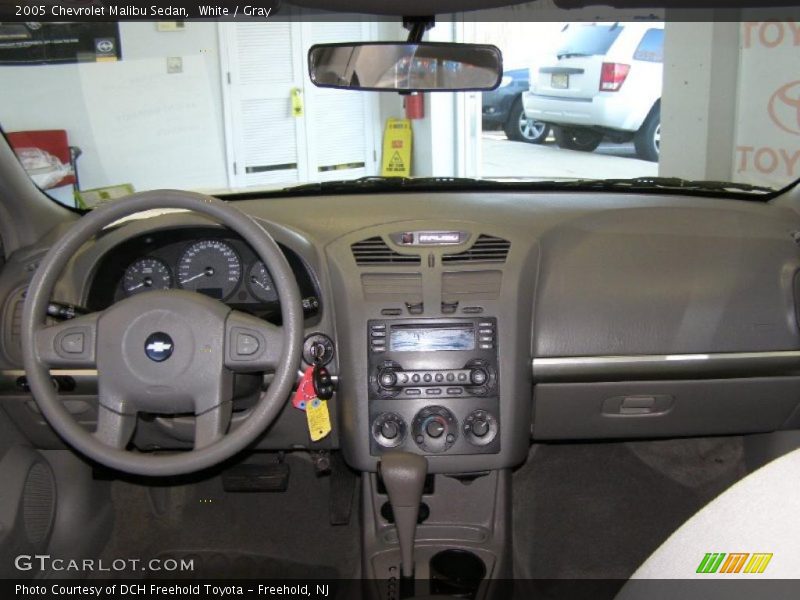White / Gray 2005 Chevrolet Malibu Sedan