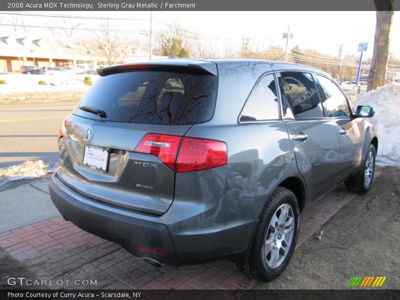 Sterling Gray Metallic / Parchment 2008 Acura MDX Technology