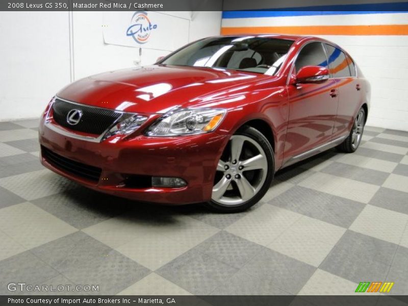 Matador Red Mica / Cashmere 2008 Lexus GS 350