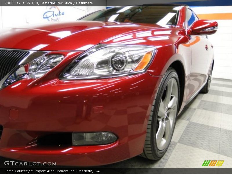 Matador Red Mica / Cashmere 2008 Lexus GS 350