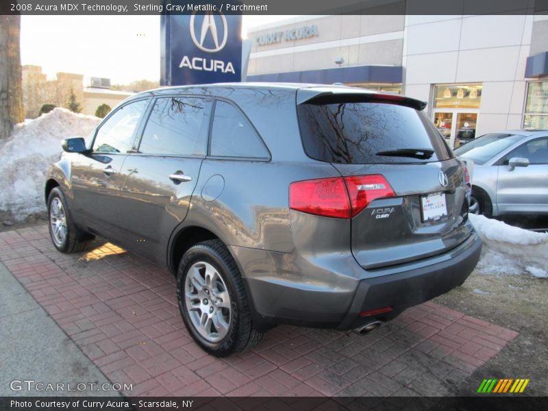 Sterling Gray Metallic / Parchment 2008 Acura MDX Technology