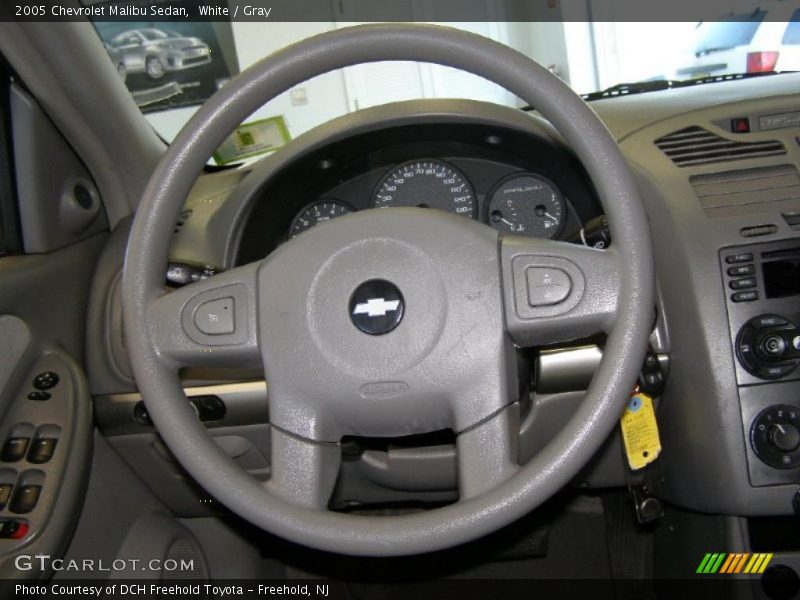 White / Gray 2005 Chevrolet Malibu Sedan