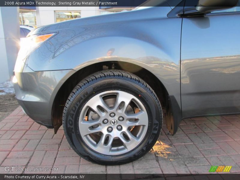 Sterling Gray Metallic / Parchment 2008 Acura MDX Technology