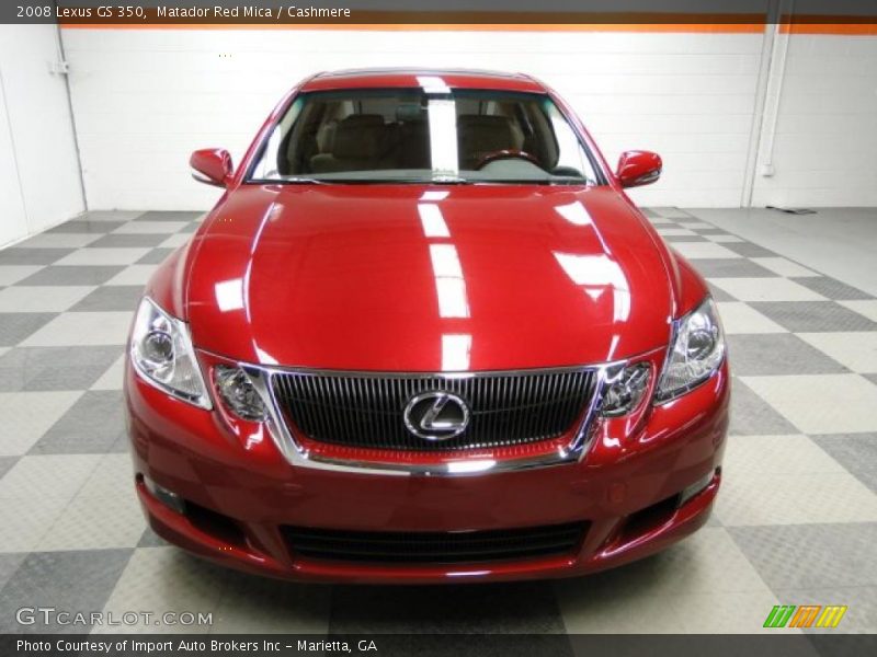 Matador Red Mica / Cashmere 2008 Lexus GS 350