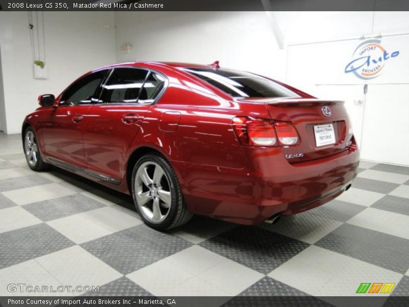 Matador Red Mica / Cashmere 2008 Lexus GS 350