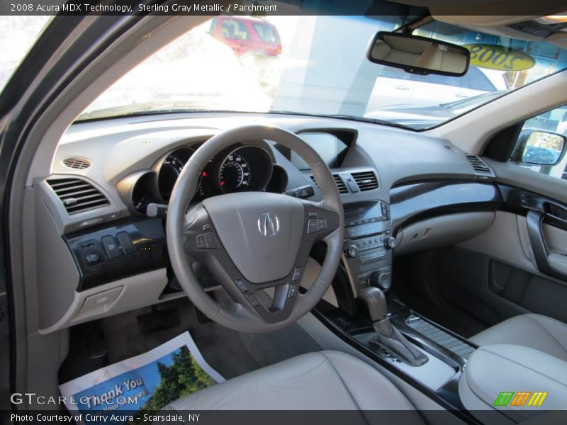 Sterling Gray Metallic / Parchment 2008 Acura MDX Technology