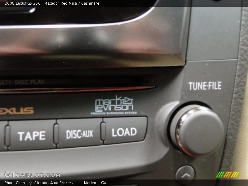 Matador Red Mica / Cashmere 2008 Lexus GS 350