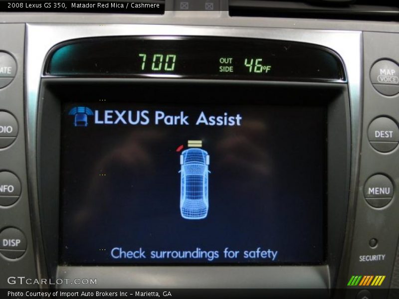Matador Red Mica / Cashmere 2008 Lexus GS 350