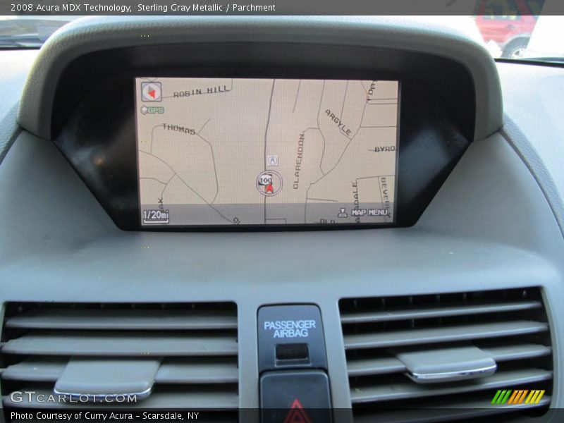 Sterling Gray Metallic / Parchment 2008 Acura MDX Technology