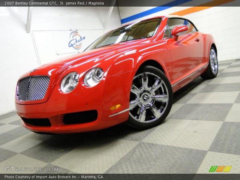 St. James Red / Magnolia 2007 Bentley Continental GTC