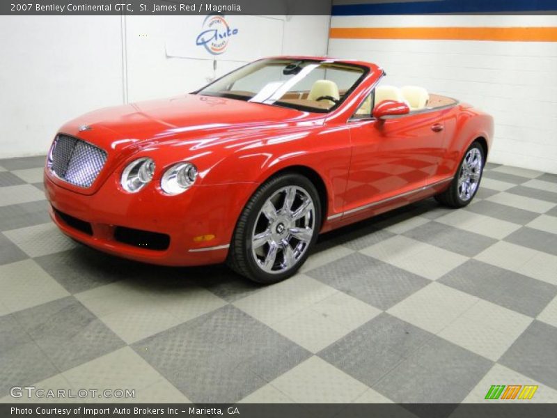 St. James Red / Magnolia 2007 Bentley Continental GTC