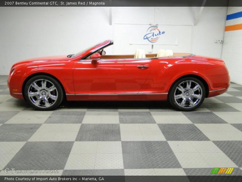 St. James Red / Magnolia 2007 Bentley Continental GTC