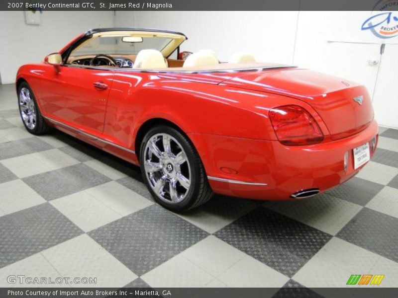 St. James Red / Magnolia 2007 Bentley Continental GTC