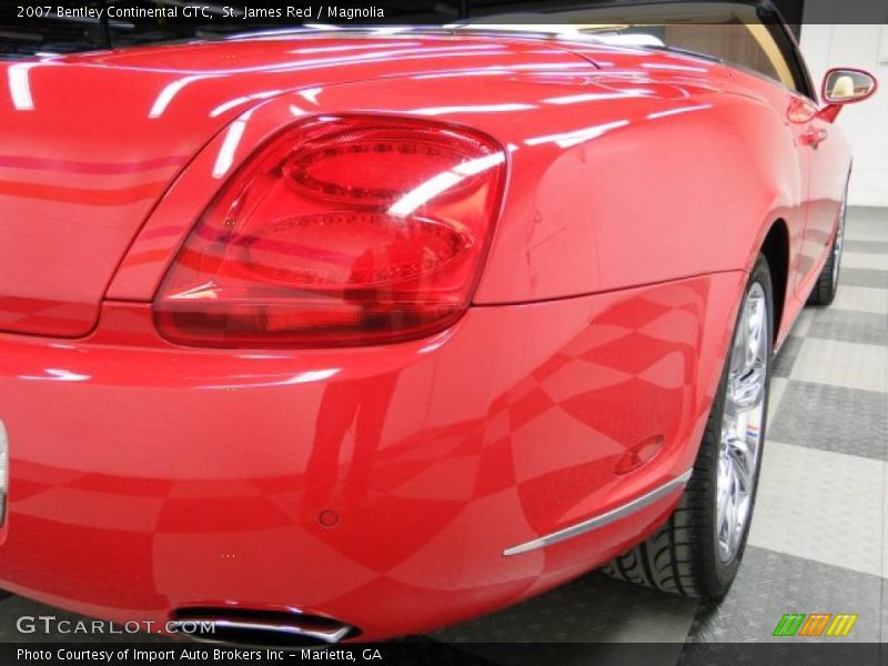 St. James Red / Magnolia 2007 Bentley Continental GTC