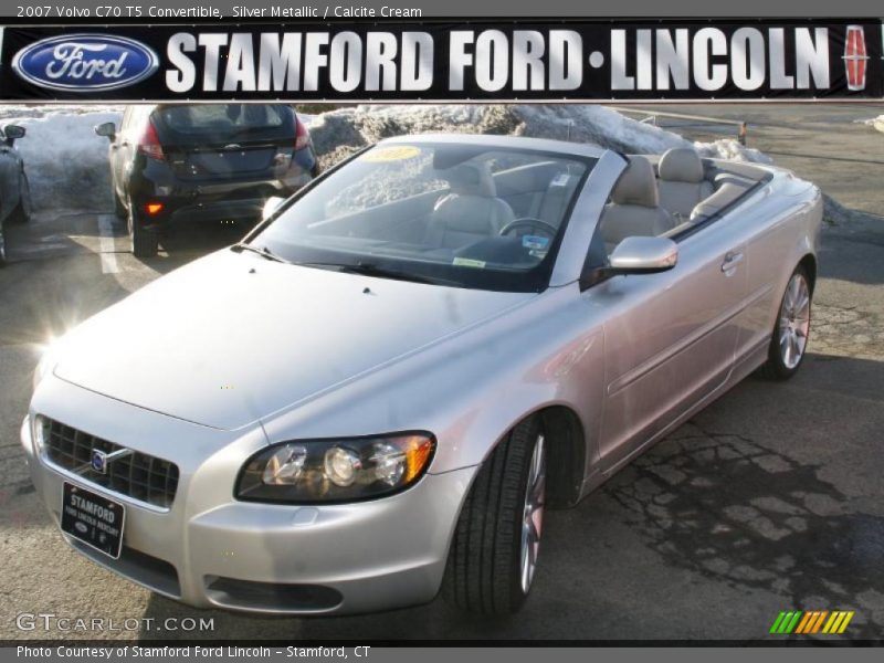 Silver Metallic / Calcite Cream 2007 Volvo C70 T5 Convertible