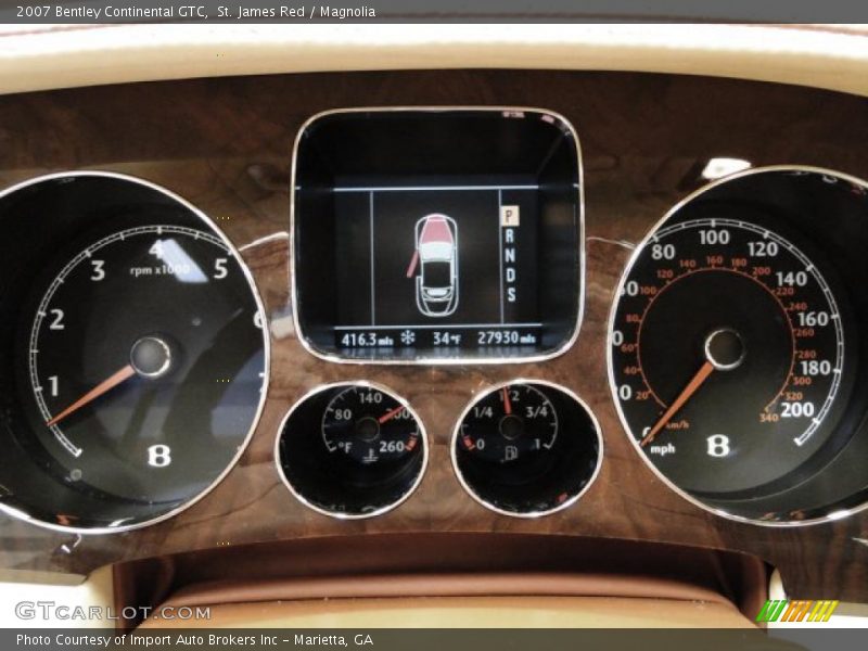  2007 Continental GTC   Gauges