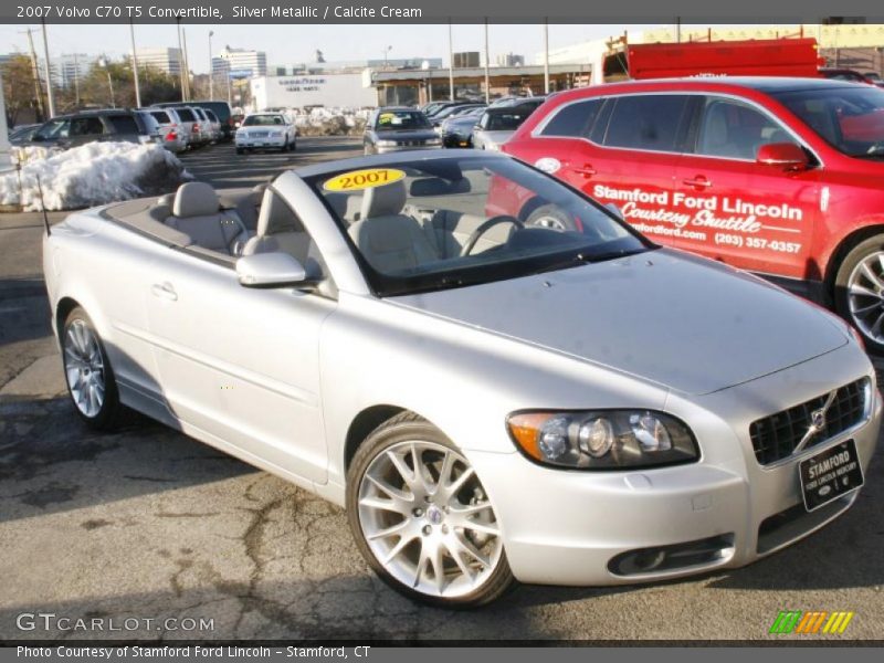 Silver Metallic / Calcite Cream 2007 Volvo C70 T5 Convertible