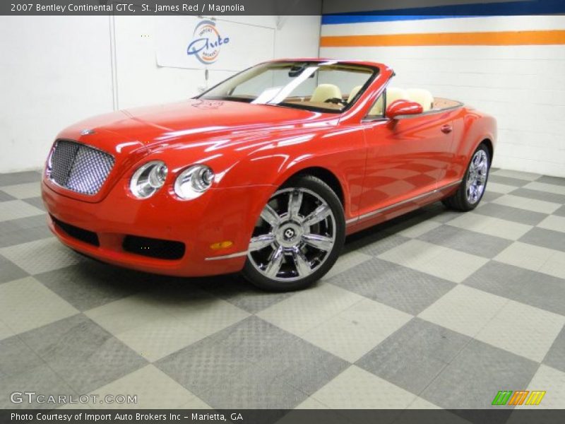 St. James Red / Magnolia 2007 Bentley Continental GTC