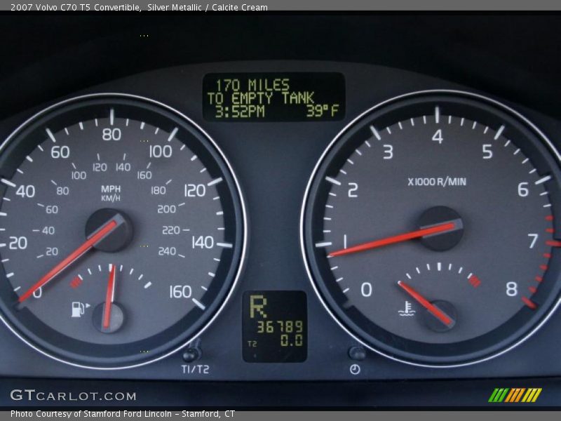 Silver Metallic / Calcite Cream 2007 Volvo C70 T5 Convertible