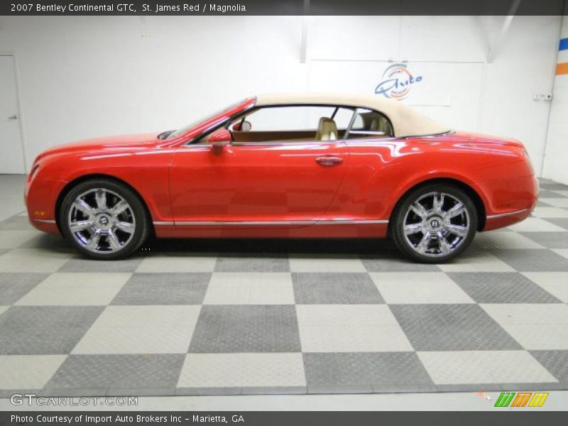 St. James Red / Magnolia 2007 Bentley Continental GTC