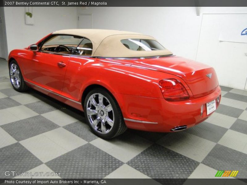 St. James Red / Magnolia 2007 Bentley Continental GTC