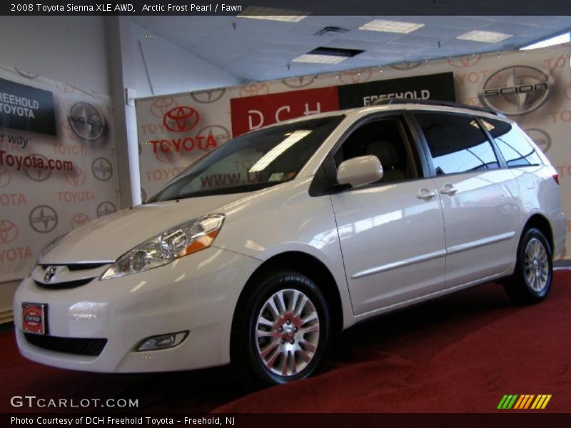 Arctic Frost Pearl / Fawn 2008 Toyota Sienna XLE AWD