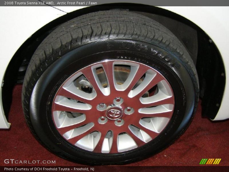 Arctic Frost Pearl / Fawn 2008 Toyota Sienna XLE AWD