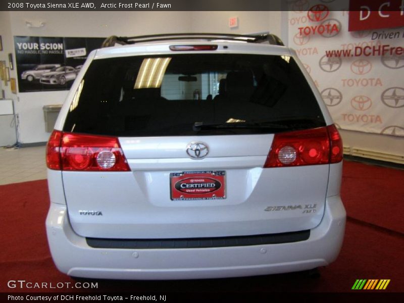 Arctic Frost Pearl / Fawn 2008 Toyota Sienna XLE AWD