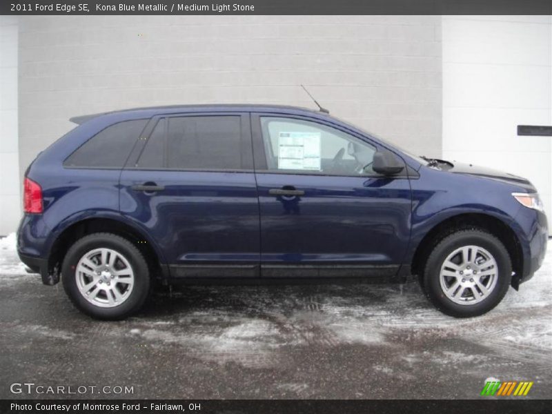 Kona Blue Metallic / Medium Light Stone 2011 Ford Edge SE