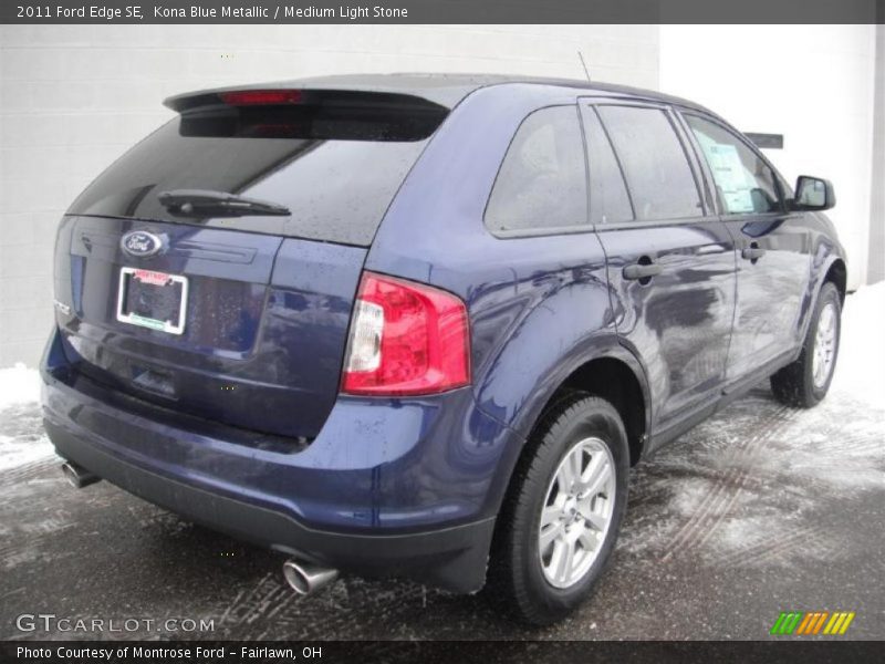 Kona Blue Metallic / Medium Light Stone 2011 Ford Edge SE