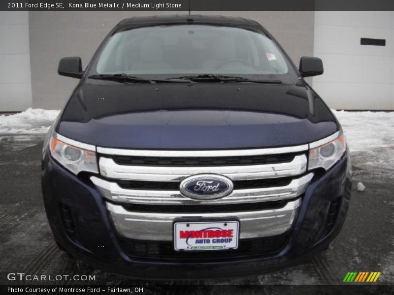 Kona Blue Metallic / Medium Light Stone 2011 Ford Edge SE
