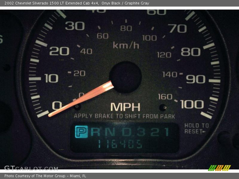 Onyx Black / Graphite Gray 2002 Chevrolet Silverado 1500 LT Extended Cab 4x4