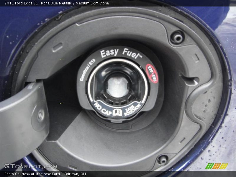 Kona Blue Metallic / Medium Light Stone 2011 Ford Edge SE