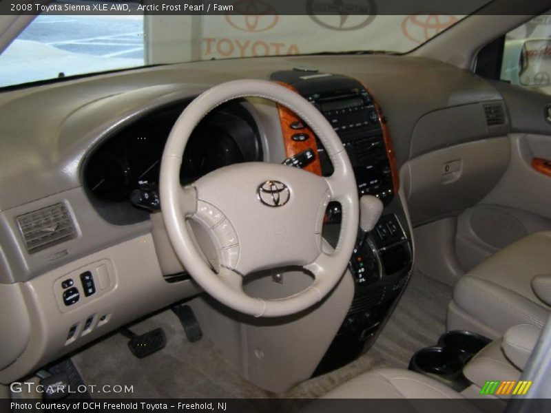 Arctic Frost Pearl / Fawn 2008 Toyota Sienna XLE AWD