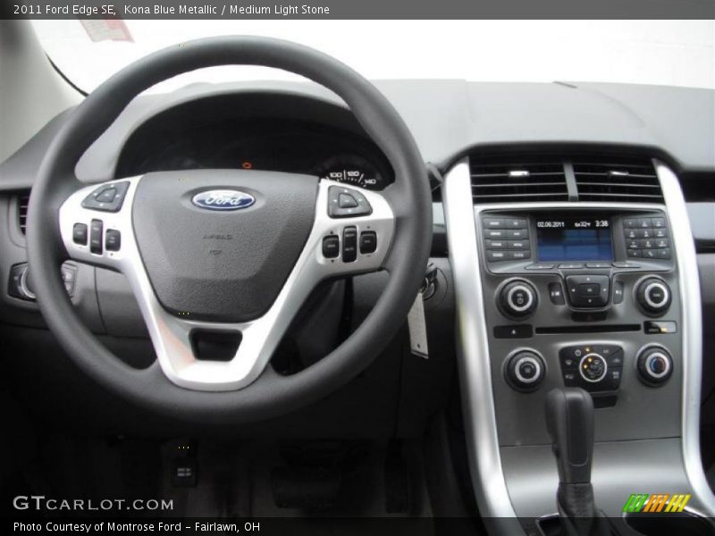 Kona Blue Metallic / Medium Light Stone 2011 Ford Edge SE