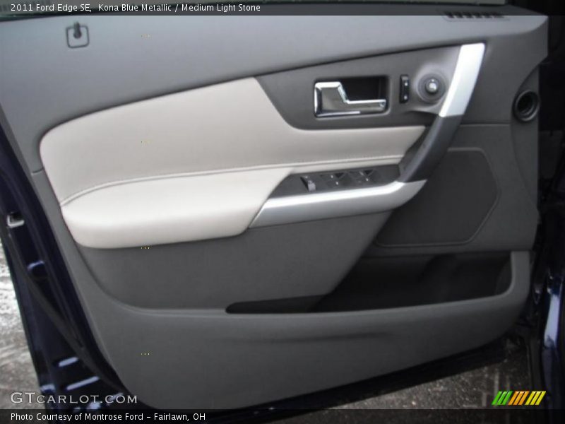 Kona Blue Metallic / Medium Light Stone 2011 Ford Edge SE