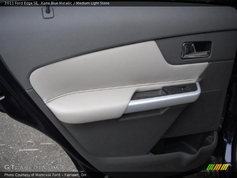 Kona Blue Metallic / Medium Light Stone 2011 Ford Edge SE