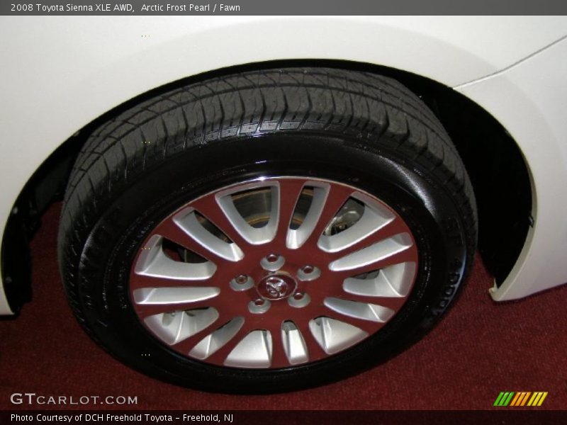 Arctic Frost Pearl / Fawn 2008 Toyota Sienna XLE AWD