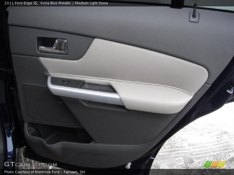Kona Blue Metallic / Medium Light Stone 2011 Ford Edge SE