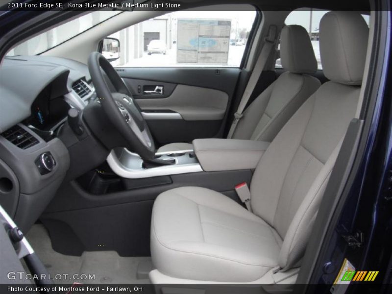 Kona Blue Metallic / Medium Light Stone 2011 Ford Edge SE