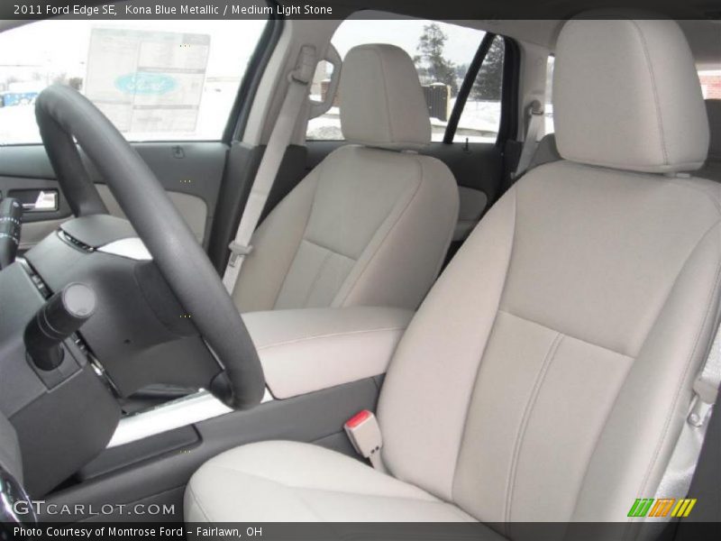 Kona Blue Metallic / Medium Light Stone 2011 Ford Edge SE