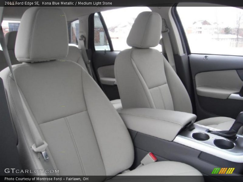 Kona Blue Metallic / Medium Light Stone 2011 Ford Edge SE