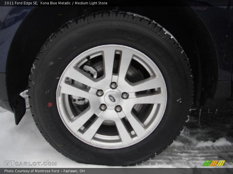 Kona Blue Metallic / Medium Light Stone 2011 Ford Edge SE