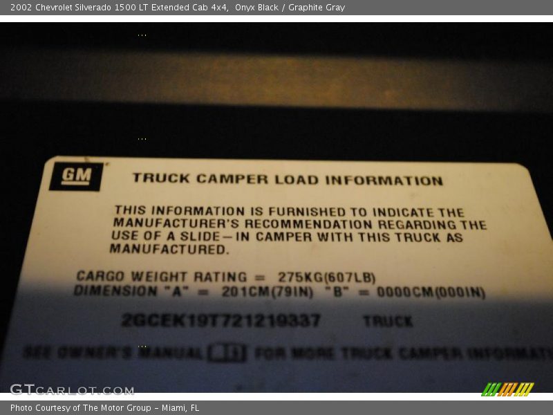 Onyx Black / Graphite Gray 2002 Chevrolet Silverado 1500 LT Extended Cab 4x4