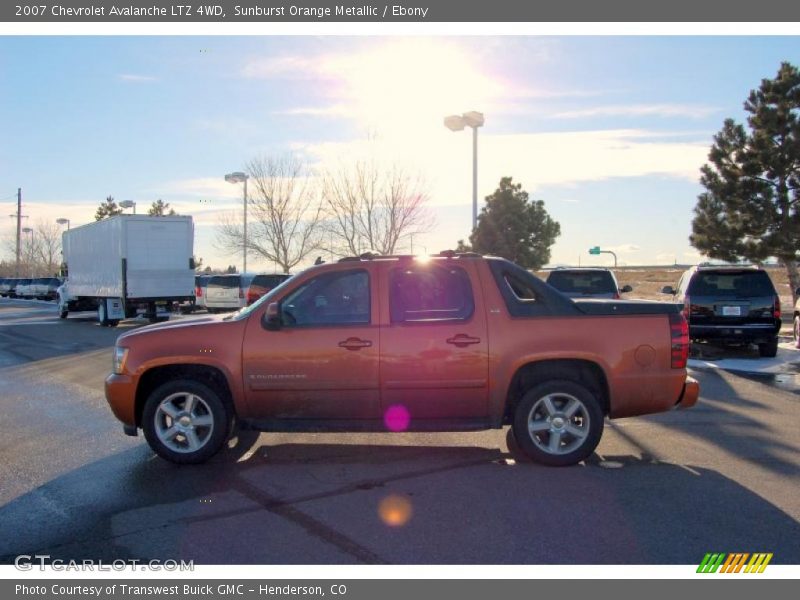 Sunburst Orange Metallic / Ebony 2007 Chevrolet Avalanche LTZ 4WD
