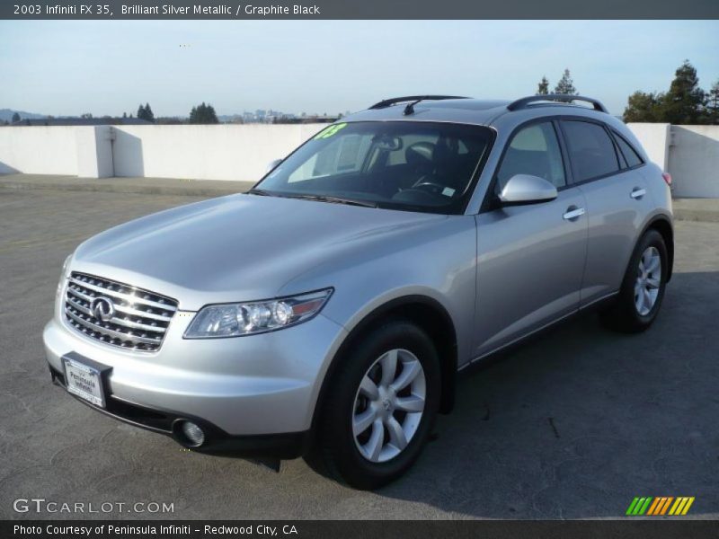 Brilliant Silver Metallic / Graphite Black 2003 Infiniti FX 35