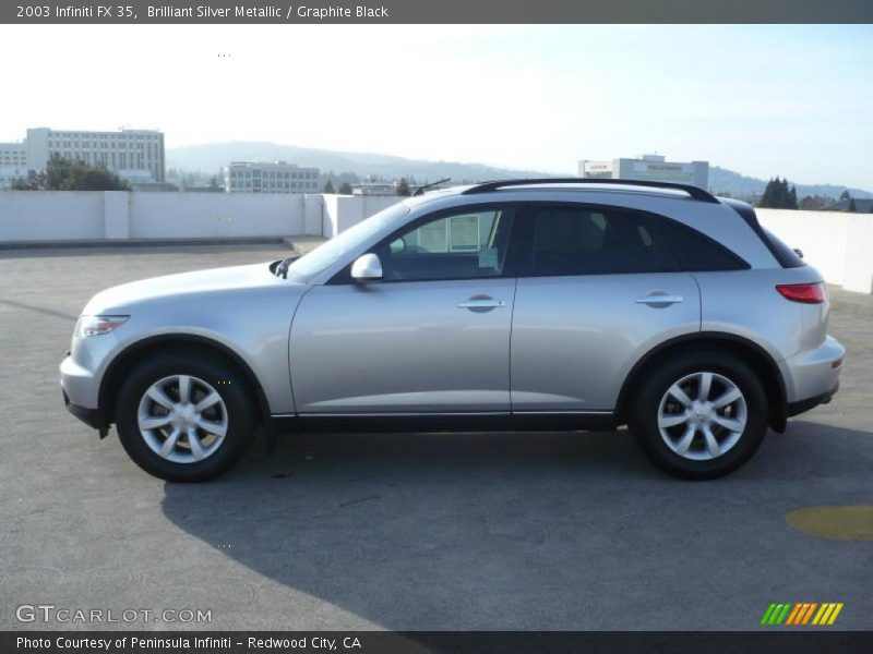 Brilliant Silver Metallic / Graphite Black 2003 Infiniti FX 35